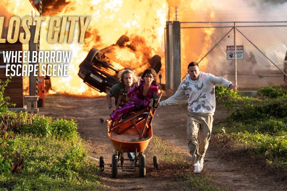 The Lost City | Wheelbarrow Escape Scene (2022 Movie) – Paramount Pictures