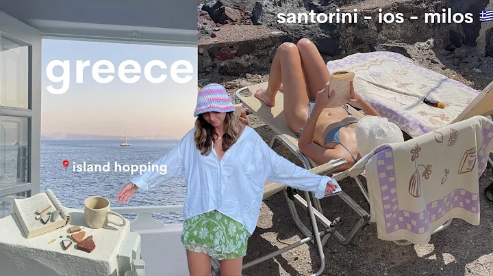 island hopping in Greece – Santorini, Ios + Milos travel vlog