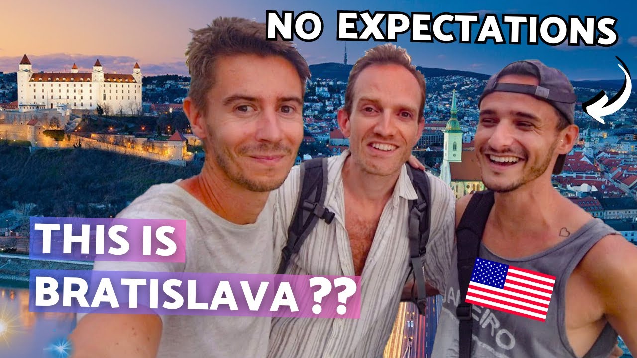 A day in Bratislava, Slovakia (with our American friend) | Gay travel vlog