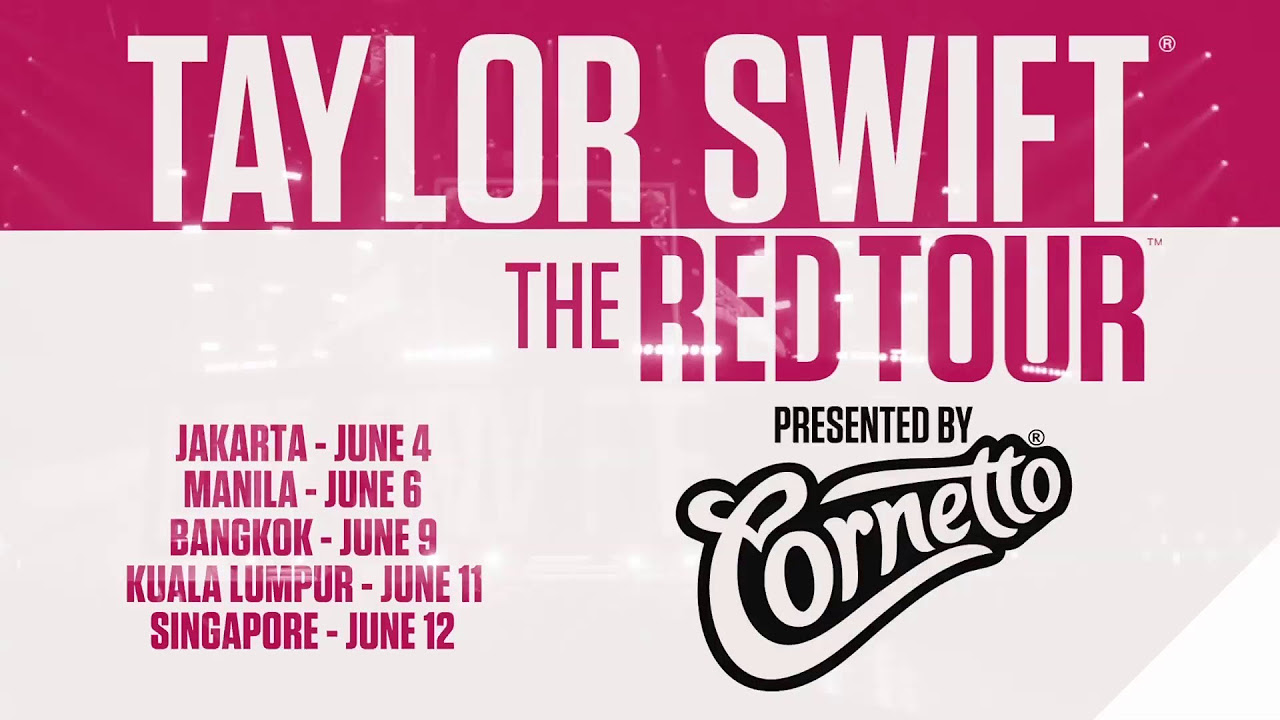 Taylor Swift RED Tour Asia announcement