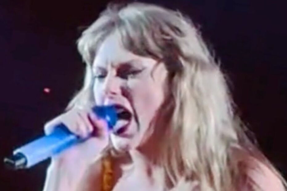 Taylor Swift YELLING to security on stage at The Eras Tour