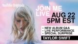 Taylor Swift – Livestream Announcement (8/22/19 @ 5pm EST)