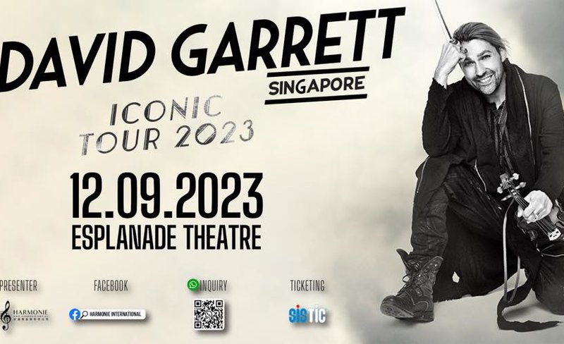 David Garrett ICONIC Tour in Singapore 2023 | Esplanade