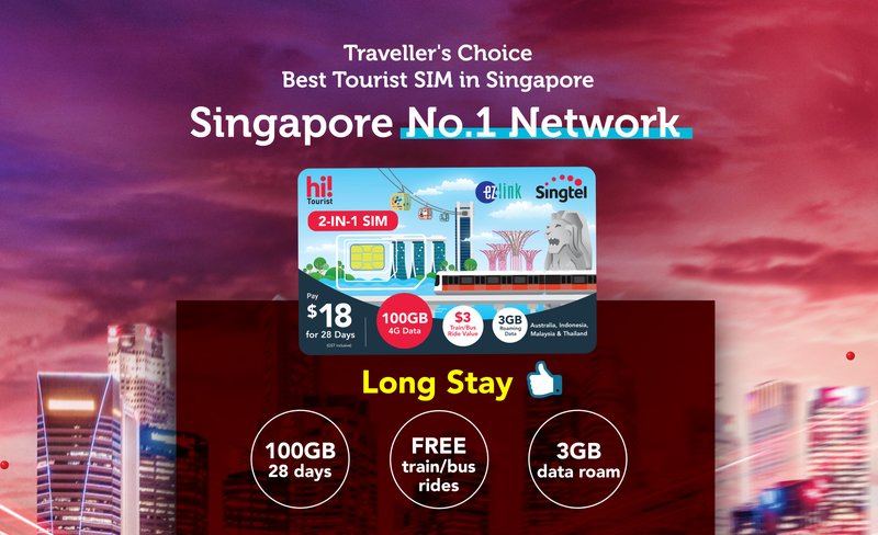 Singtel 5G/4G Singapore SIM Card (SG Airport & City Pick Up)