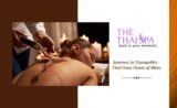 Spa & Massage Experiences at The Thai Spa Singapore