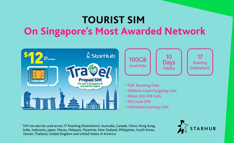 Starhub 4G SIM Card (SG Airport & City Pick Up) for Singapore