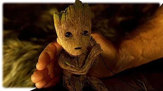 Guardians of the Galaxy 2 Teen Groot , Baby Groot & Star Lord All Scenes (2017)
