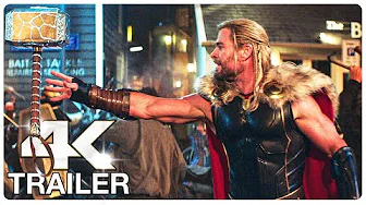 THOR 4 LOVE AND THUNDER : 4 Minute Trailers (4K ULTRA HD) NEW 2022