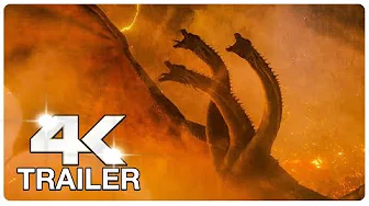 GODZILLA KING OF THE MONSTERS : 6 Minute Trailers (4K ULTRA HD) NEW 2019 | Godzilla 2