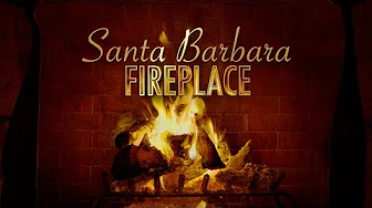 Santa Barbara Fireplace (2020) | Full Movie | Full Fireplace | Christmas Fireplace