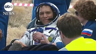 NASA astronaut breaks record for time spent in space upon returning to Earth | ABC News