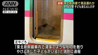 【速報】 東北新幹線で薬品漏れか 子ども含む4人けが JR仙台駅(2023年10月9日)