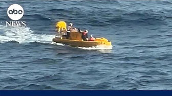 Woman rescued after going overboard on cruise ship l GMA