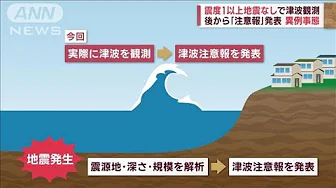 震度1以上地震なしで「津波」観測…　原因は“海底地すべり”か　専門家が指摘(2023年10月9日)