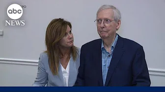Sen. McConnell freezes for 2nd time in front of reporters