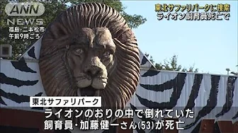 ライオン飼育員の死亡事故でサファリパークに家宅捜索　福島(2023年10月3日)