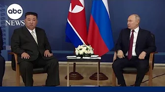 Kim Jong Un meets with Putin in Russia l GMA