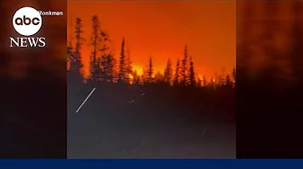 Canadian wildfire forces all 20,000 Yellowknife residents to evacuate l GMA