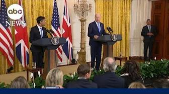 President Biden, UK Prime Minister Rishi Sunak hold White House meeting