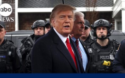 Trump attends wake of fallen NYPD officer as Biden holds fundraiser