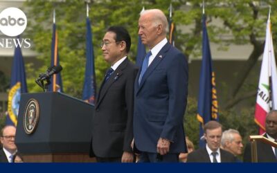 Prime Minister of Japan arrives for White House visit