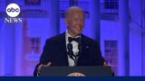 Biden takes to the stage at White House correspondents’ dinner for annual roast