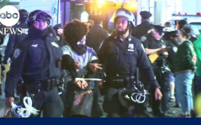 Police clash with college protesters across the country