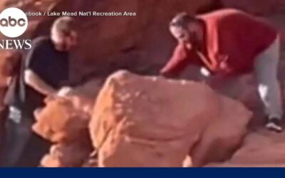 Police search for men who damaged protected rock formation at Lake Mead