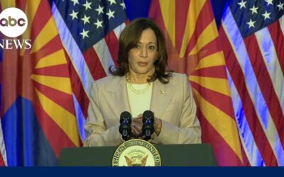 Harris visits Arizona after near-total abortion ban ruling