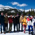 Snowshoeing in Rocky Mountains