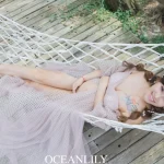 Miaoli｜Ocean Lily Wedding Dress Aesthetic Photography｜Pregnant woman. newborn photo