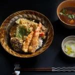 Osaka Cooking Class : Crispy Tempura Donburi & Miso soup