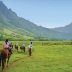 Kualoa Jurassic Valley Horseback Walking Tour in Hawaii