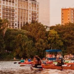 Sunset Bat Watching Kayak Tour in Austin