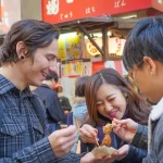 Osaka Local Foodie Walking Tour in Dotonbori and Shinsekai