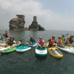 Jinshan Zhutai Double Rock SUP Experience in New Taipei