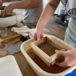 Japanese paper making experience with a Japanese paper craftsman (Hokkaido)