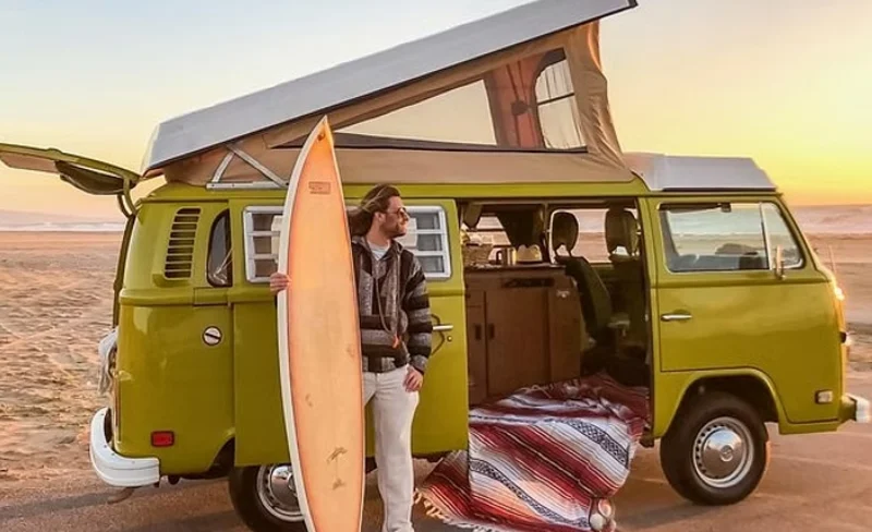 Surf Tour in a Vintage VW Van at Malibu Beach